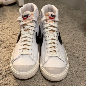 Nike Blazer Mid 77 White and Black Sneakers
